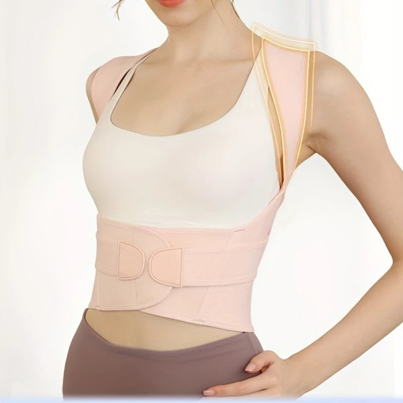Adjustable Back Posture Beltحزام تصحيح وضعية الظهر قابل للتعديل