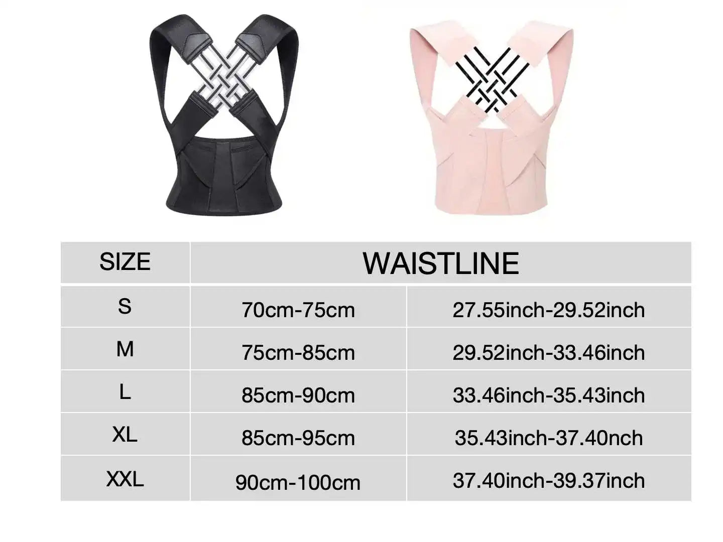 Adjustable Back Posture Beltحزام تصحيح وضعية الظهر قابل للتعديل